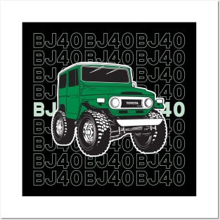 BJ40 Stacked in Green Posters and Art